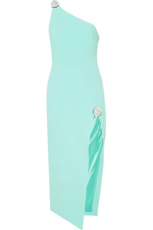 DAVID KOMA Crystal Ball one-shoulder midi dress