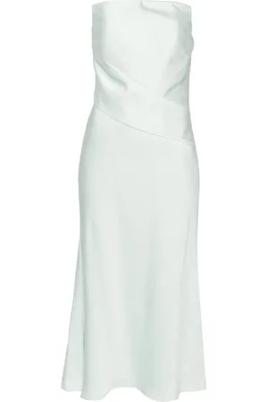 Roland Mouret Strapless crepe midi dress