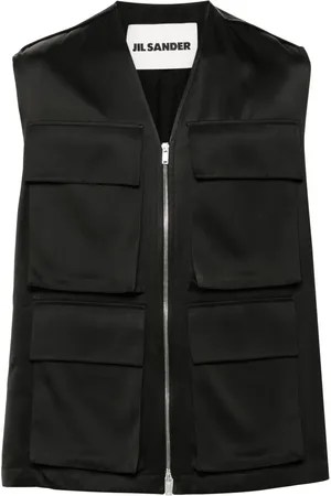 Jil Sander Gabardine-weave gilet