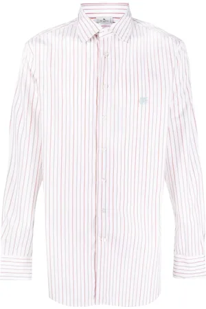 Etro Logo-embroidered striped shirt