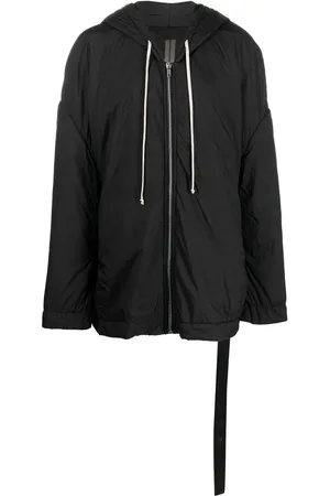 Rick Owens Oversize drawstring raincoat