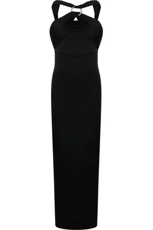 The Attico Draped halterneck dress