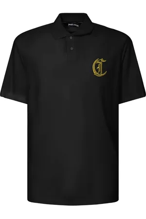 Roberto Cavalli Logo-embroidered polo shirt