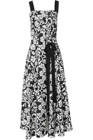 Carolina Herrera Floral-print sleeveless midi dress