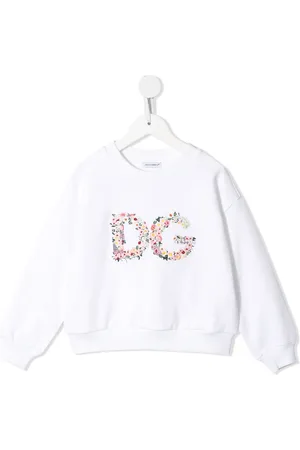 Dolce & Gabbana Floral-logo crew-neck sweatshirt