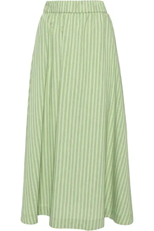Rodebjer Marla striped midi skirt