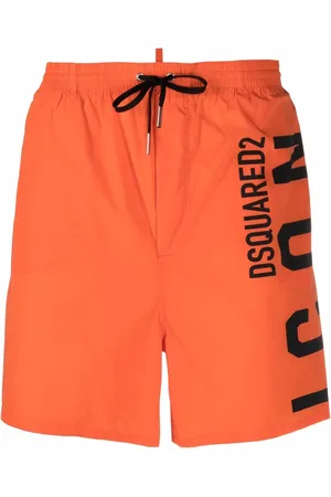 Dsquared2 Logo-print drawstring swim shorts