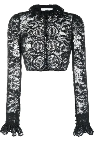 Paco rabanne Cropped lace blouse