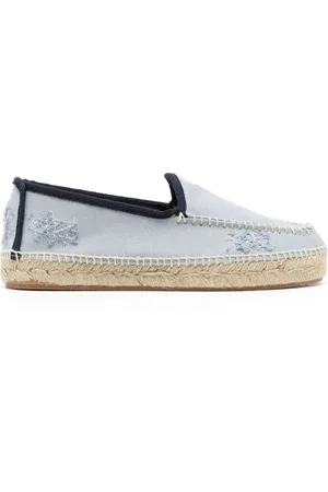 Maison Margiela Embroidered canvas espadrilles