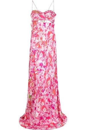 Natasha Zinko Tulip-print maxi slip dress