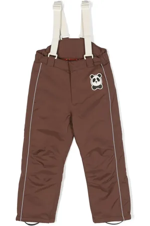 Mini Rodini Logo-patch two-tone dungarees