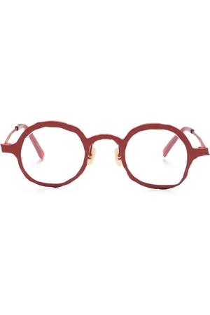 MASAHIROMARUYAMA Round-frame titanium glasses