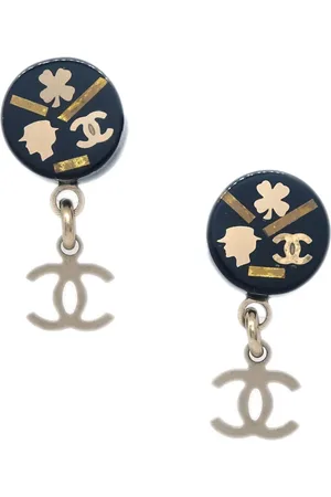 CHANEL 2006 CC dangle earrings