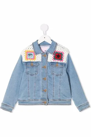 Chiara Ferragni Crochet-detailed denim jacket