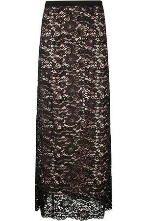 P.A.R.O.S.H. Floral-lace maxi skirt