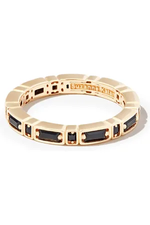 Suzanne Kalan 18kt yellow Inlay Sideways sapphire eternity band ring