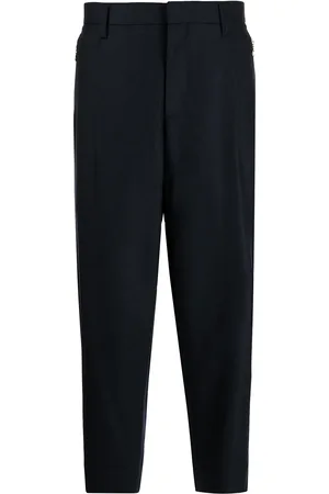 Kolor Cropped tapered-leg wool trousers