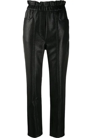 Serafini Faux-leather slim trousers