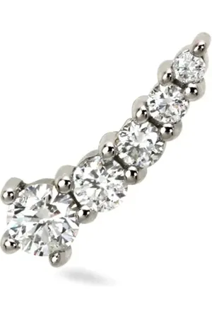 Lark & Berry 14kt white gold Shooting Star diamond stud earring