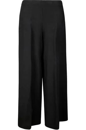 STEFANO MORTARI Linen palazzo trousers