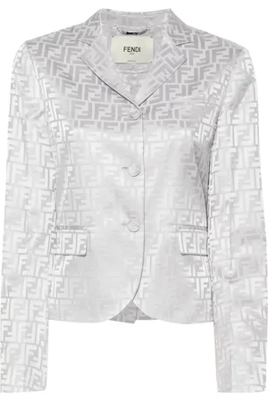 Fendi FF-jacquard silk blazer
