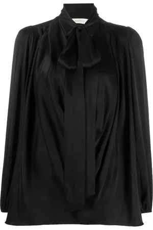 ZIMMERMANN Pussy bow long-sleeve silk blouse