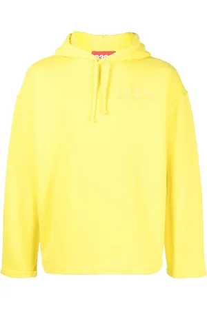 032c Logo-embroidered organic cotton hoodie