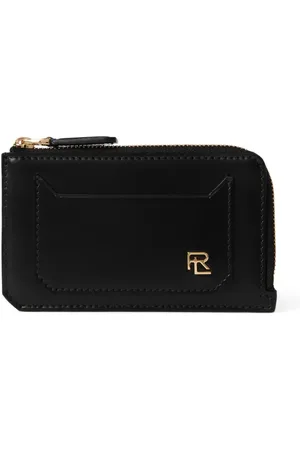 Ralph Lauren Logo-plaque zipped leather wallet