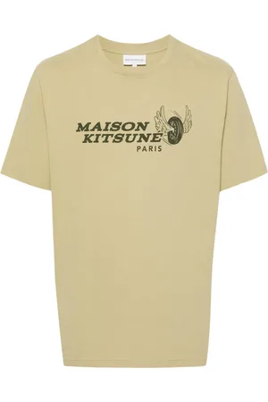 Maison Kitsuné Racing Wheels-print T-shirt