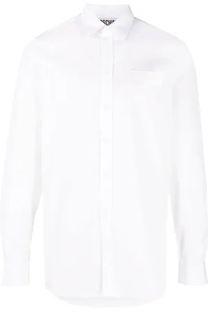Moschino Embroidered-logo detail shirt