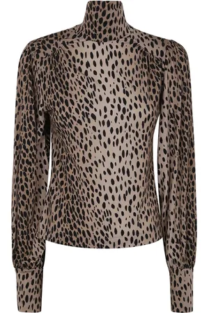 RIXO London Animal-print blouse