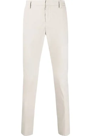 Dondup Pressed-crease cotton chinos