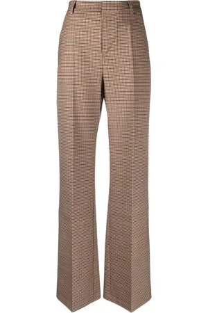 The Andamane High-waisted checked trousers
