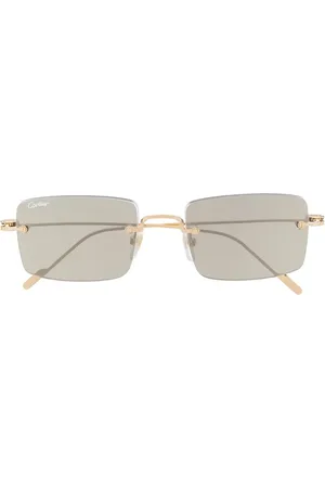 Cartier Signature C de Cartier Precious rectangular sunglasses