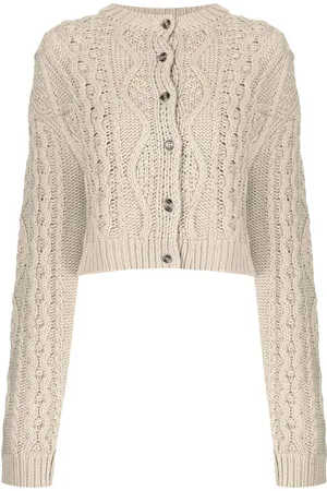 Rokh Cable-knit bralette and cardigan set