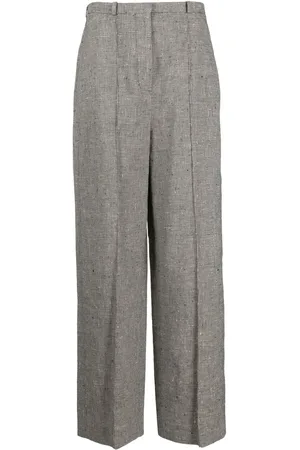 Totême Houndstooth high-waisted trousers