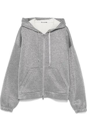 PESERICO SIGN Metallic-effect hoodie