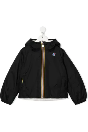 K-Way Logo-patch reversible padded jacket