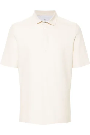 Brunello Cucinelli Textured-finish polo shirt