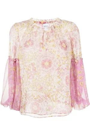 MISA Renata floral-print blouse