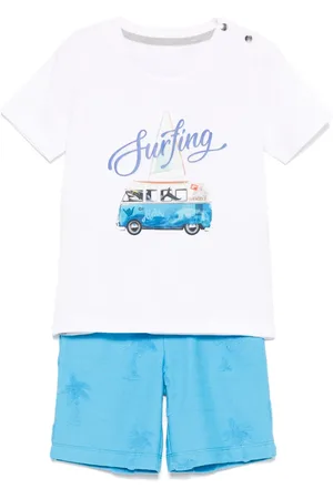 Lapin House Graphic-print short set