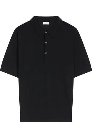 DRIES VAN NOTEN Short-sleeve merino-wool polo shirt
