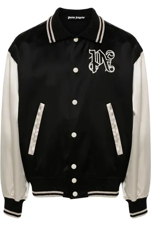 Palm Angels Gothic-logo varsity jacket