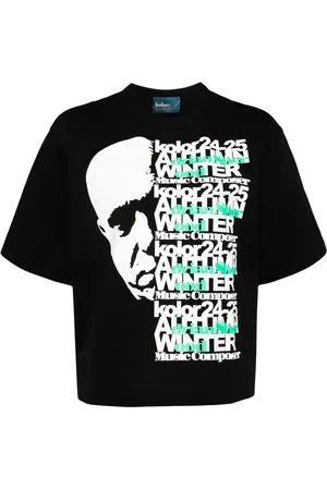 Kolor X On-U Sound face-print T-shirt