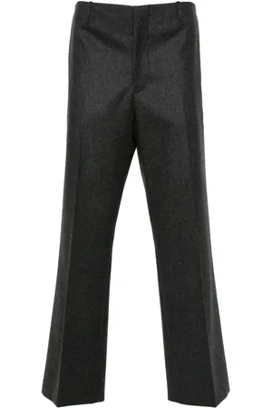 Prada Flannel wool straight-leg trousers