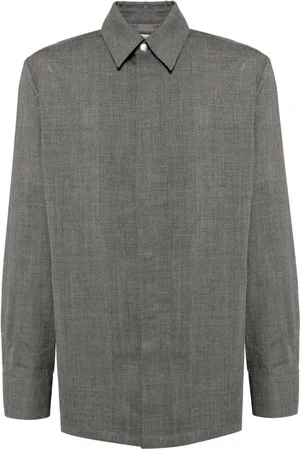 Jil Sander Felted wool flannel shirt