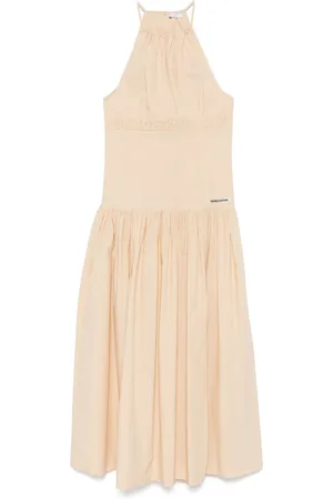 Patrizia Pepe Logo-patch maxi dress