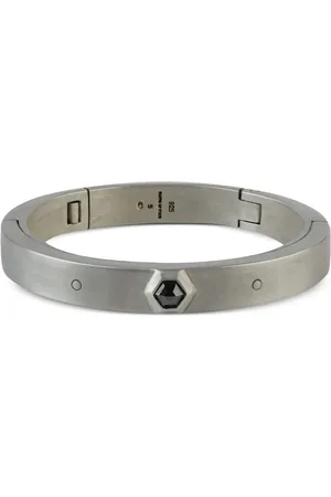 PARTS OF FOUR Sterling Sistema black diamond bracelet