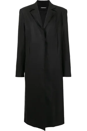 Boyarovskaya Slit-detail single-breasted coat