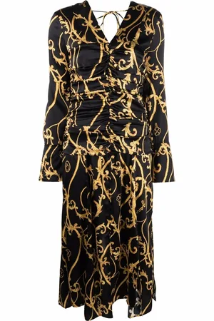 Ganni Baroque-print dress